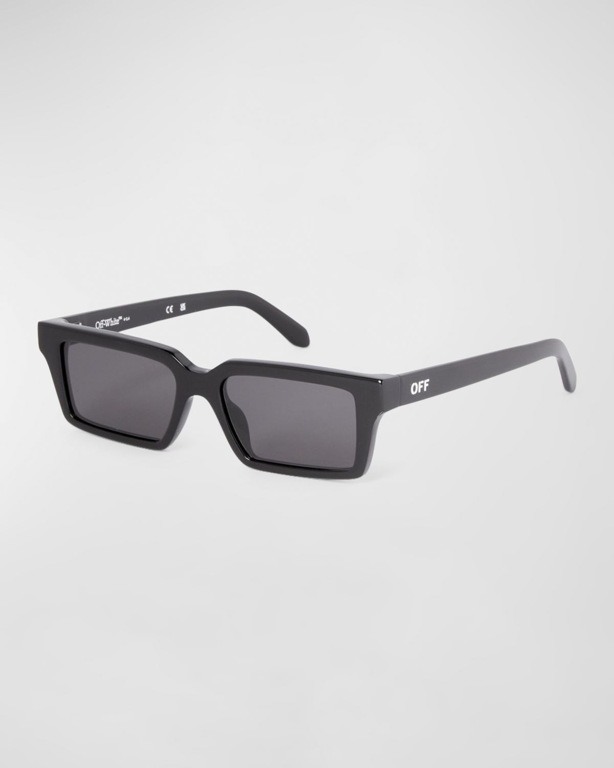 Off-White Men 's Warren Acetate Rectangle Sunglasses