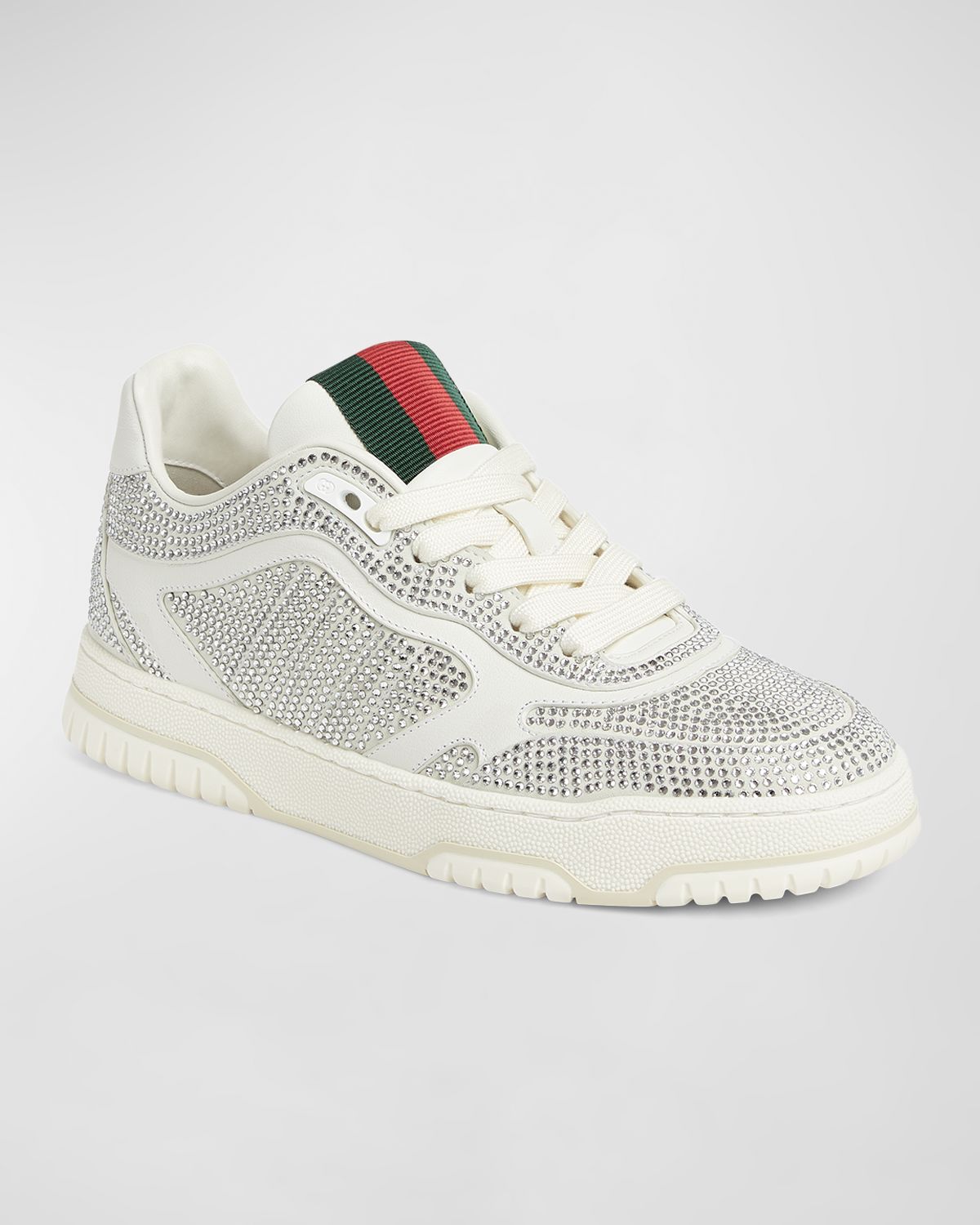 Gucci Crystal Web Low-Top Sneakers
