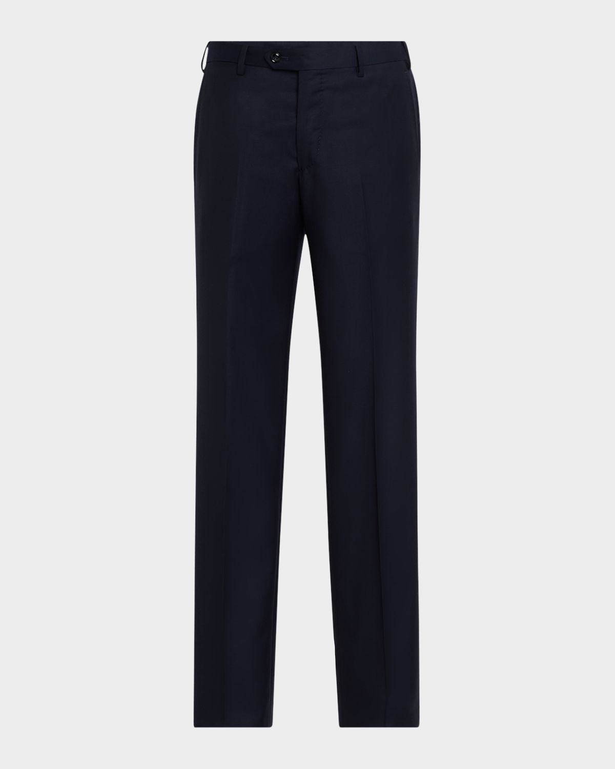 Giorgio Armani Men 's Solid Wool Flat-Front Trousers