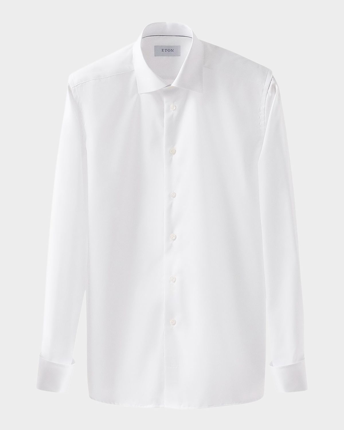 Eton Men 's Slim-Fit French-Cuff Twill Dress Shirt