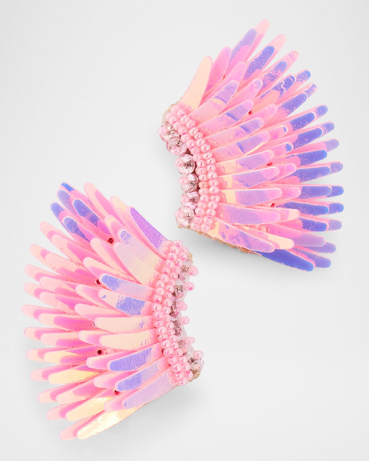 Mignonne Gavigan Mini Madeline Earrings, Iridescent Light Pink