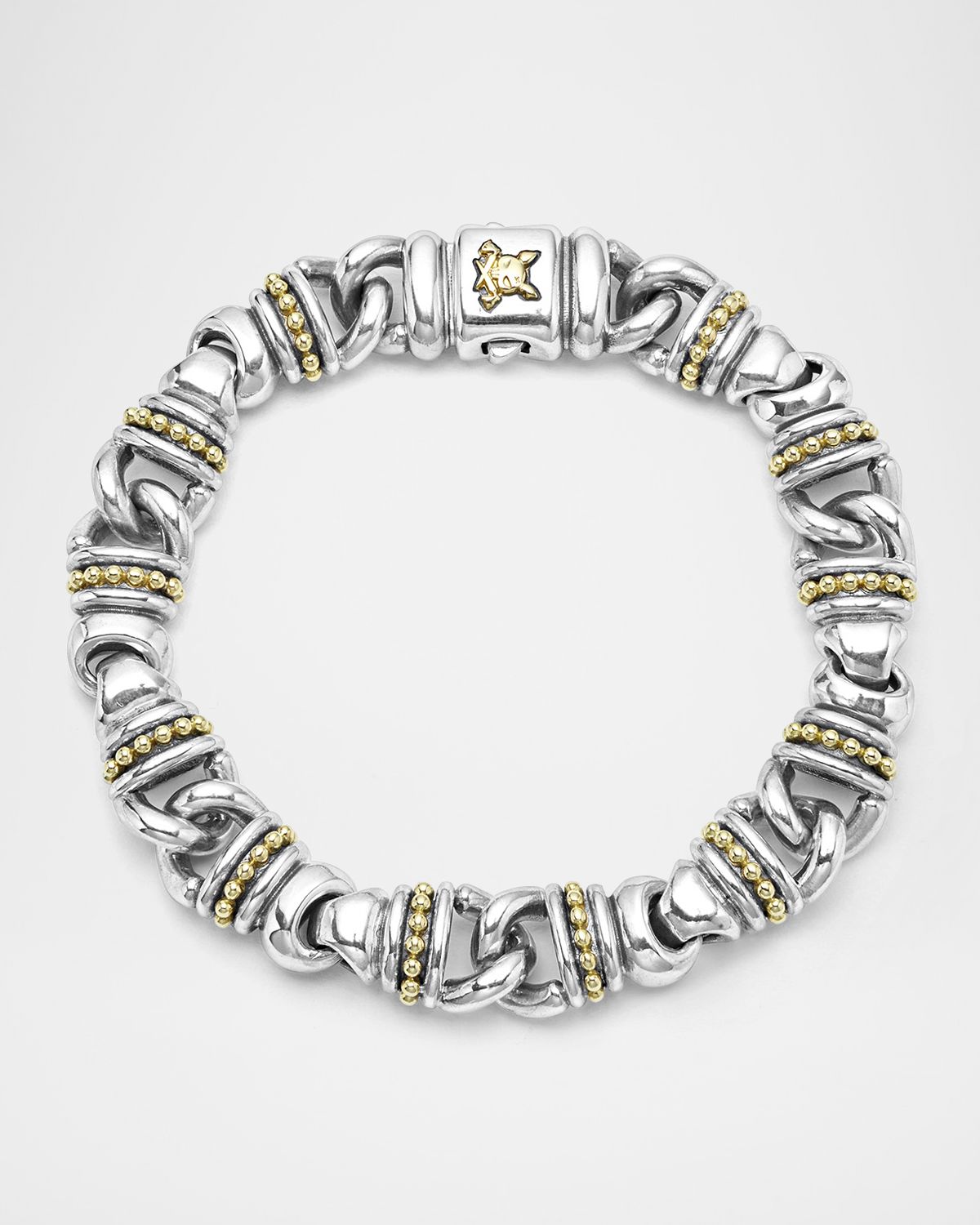 LAGOS Men 's Anthem Krunch Curb Link Bracelet, 12mm