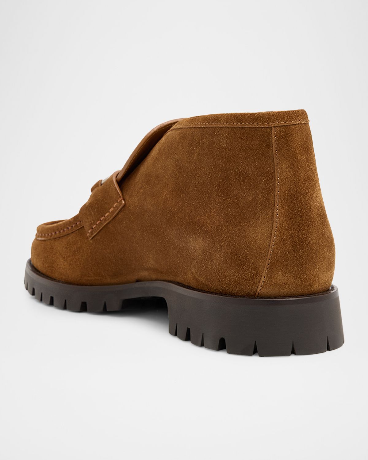 Gucci Men 's Sylke Suede Bit Lug-Sole Chukka Boots | Thumbnail 5 Gucci Men 's Sylke Suede Bit Lug-Sole Chukka Boots | Thumbnail 5
