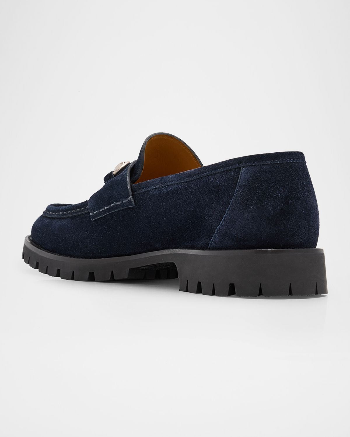 Gucci Men 's Sylke Suede Horsebit Loafers