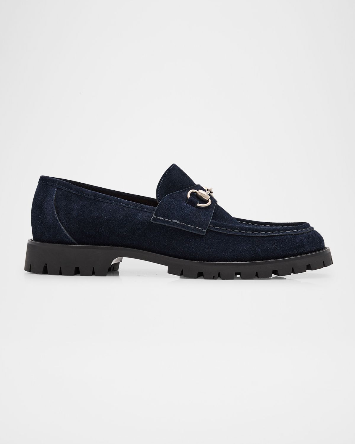 Gucci Men 's Sylke Suede Horsebit Loafers