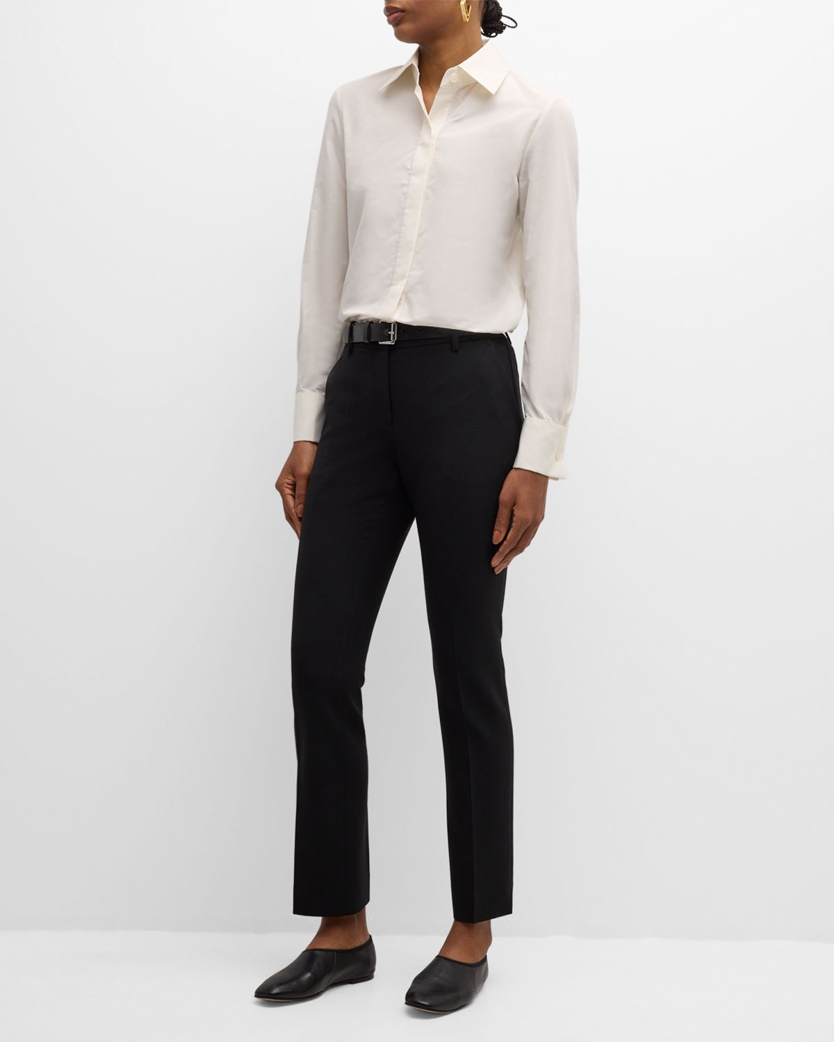 Lafayette 148 New York Manhattan Cropped Cigarette Pants