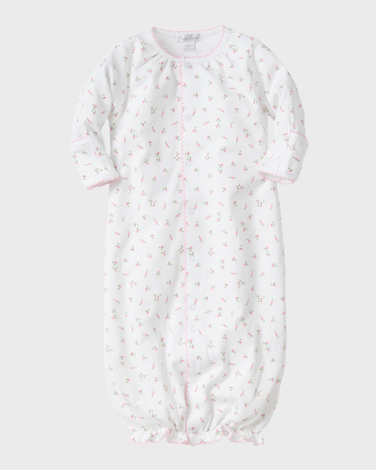 Kissy Kissy Girl 's Garden Rose Convertible Gown, Size Premie-S