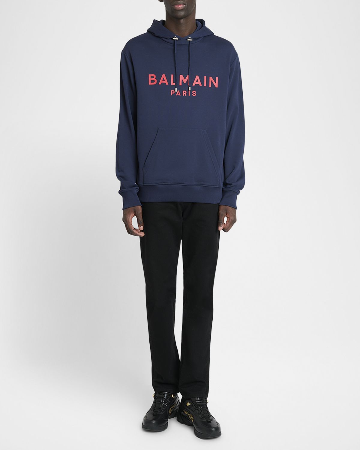 Balmain Men 's Cotton Logo Sweatshirt