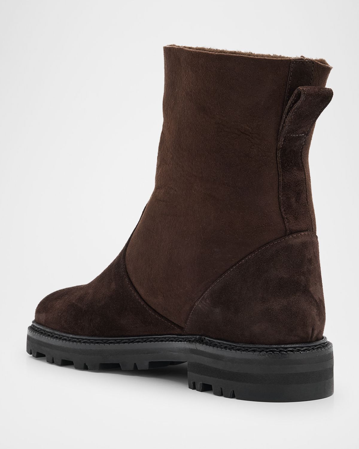 Manolo Blahnik Tomosa Suede Cozy Ankle Booties