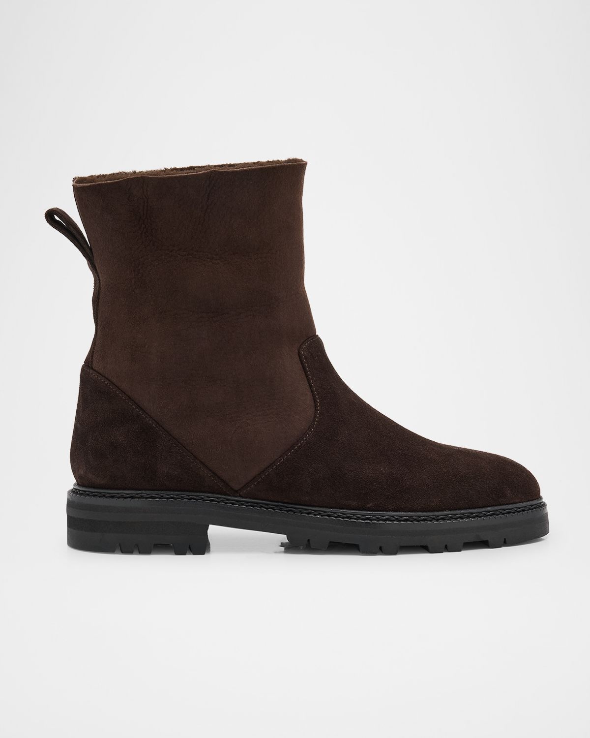 Manolo Blahnik Tomosa Suede Cozy Ankle Booties | Thumbnail 5 Manolo Blahnik Tomosa Suede Cozy Ankle Booties | Thumbnail 5