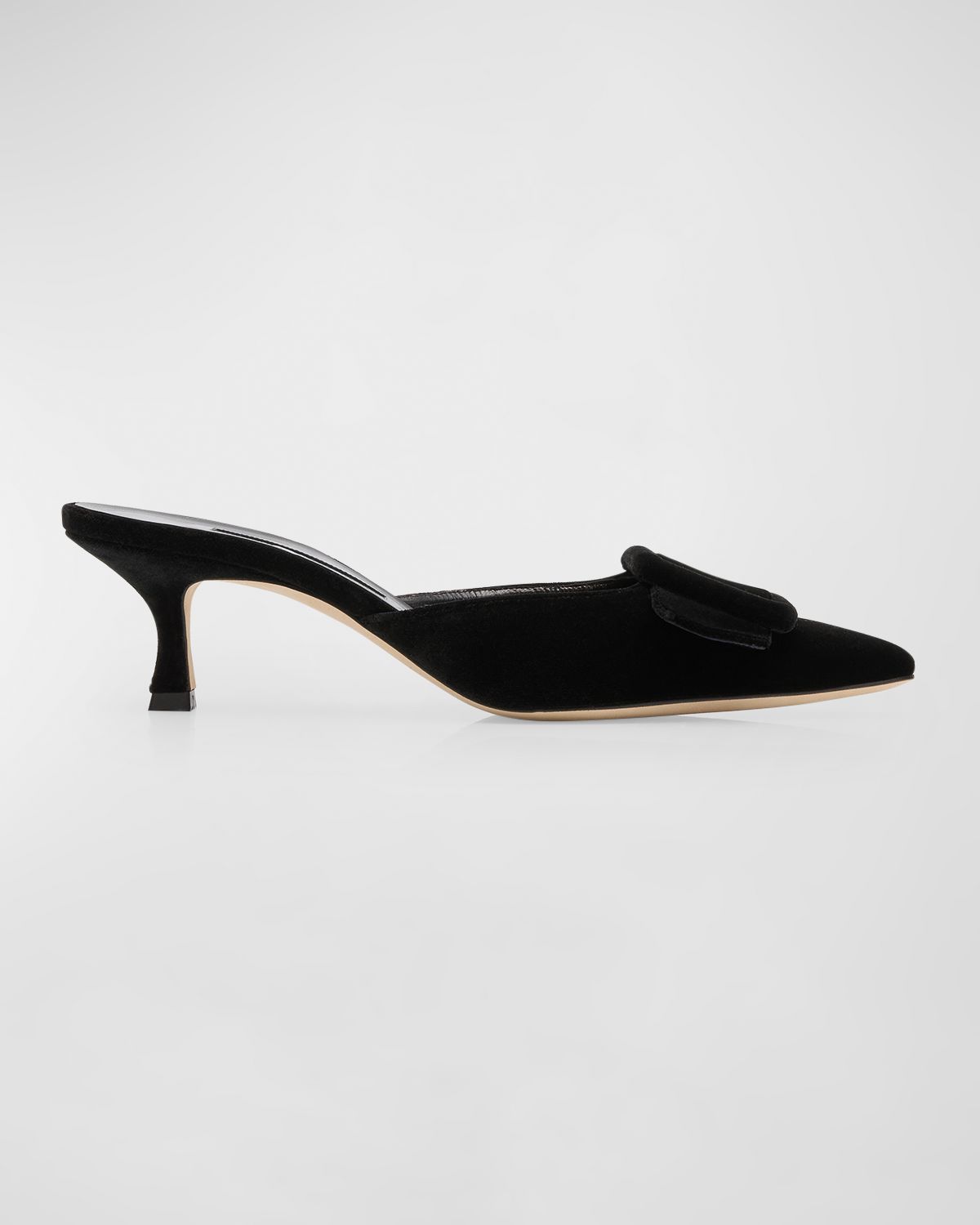 Manolo Blahnik Maysale Velvet Buckle Mule Pumps | Thumbnail 7 Manolo Blahnik Maysale Velvet Buckle Mule Pumps | Thumbnail 7