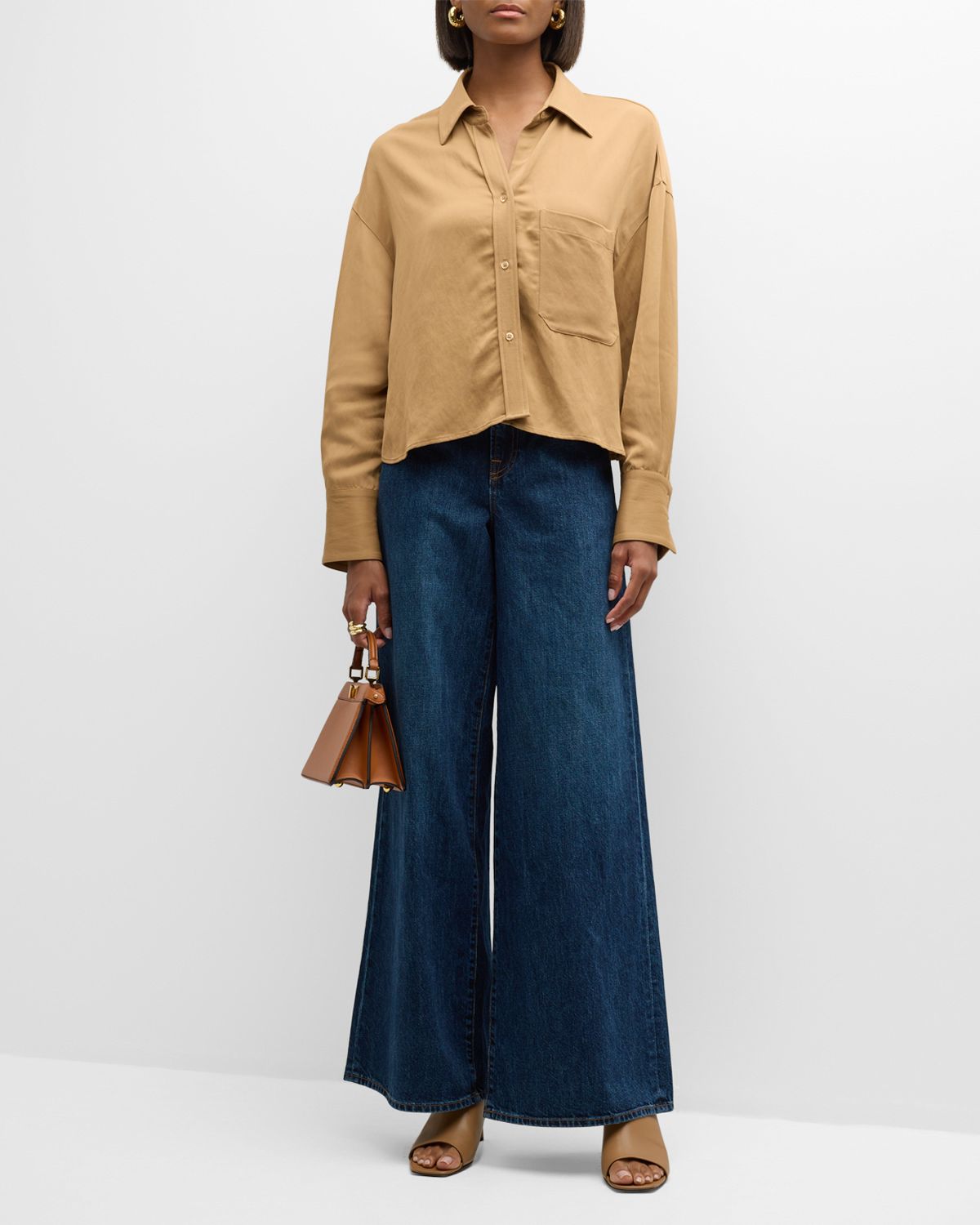 TWP Tiny Dancer Wide-Leg Denim Jeans