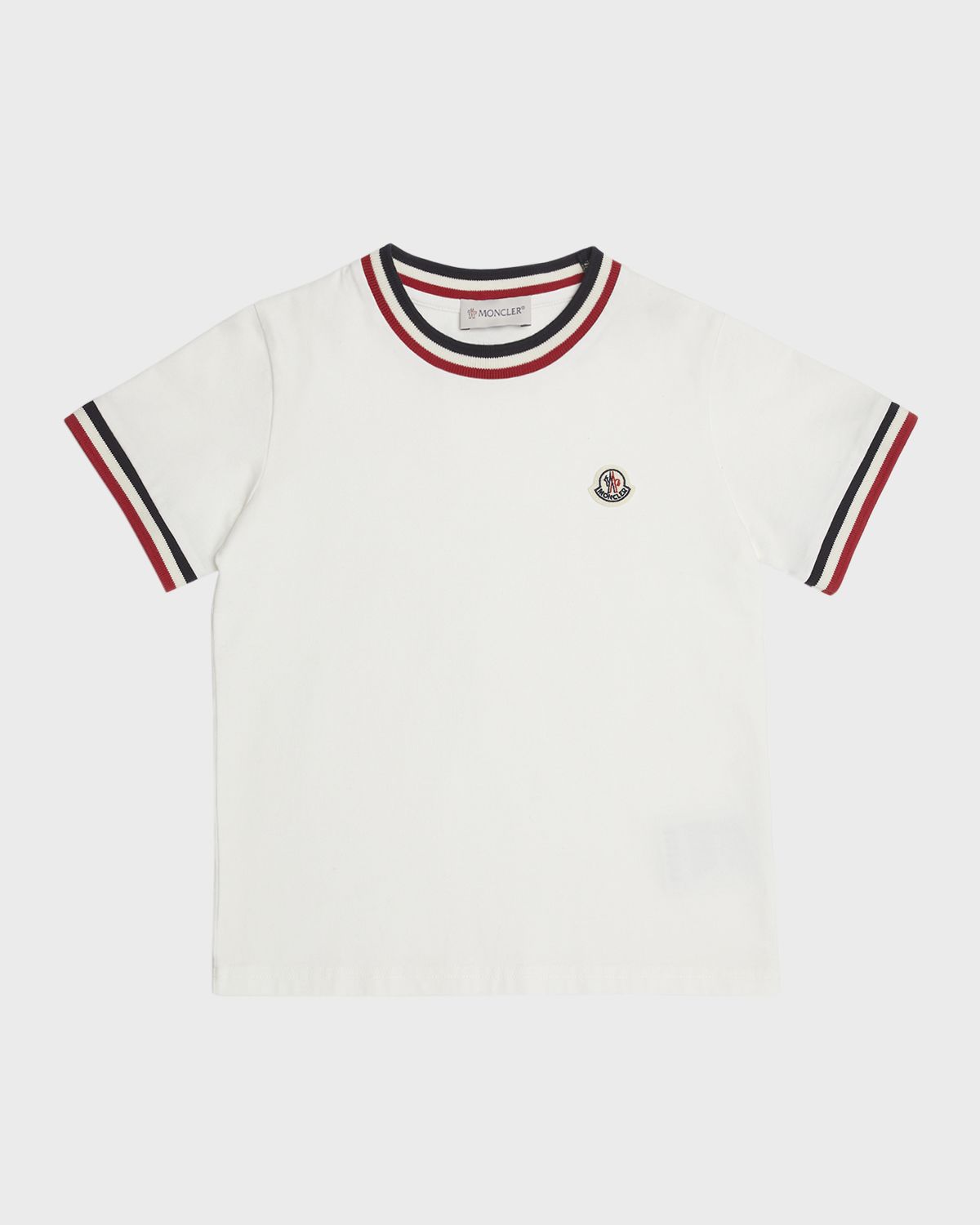 Moncler Boy 's Classic Logo Emblem T-Shirt | Thumbnail 4 Moncler Boy 's Classic Logo Emblem T-Shirt | Thumbnail 4