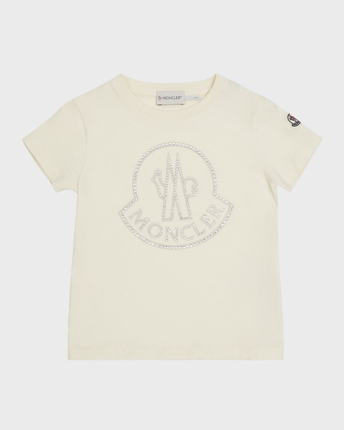 Moncler Girl 's Embellished Bell Logo T-Shirt | Thumbnail 4 Moncler Girl 's Embellished Bell Logo T-Shirt | Thumbnail 4