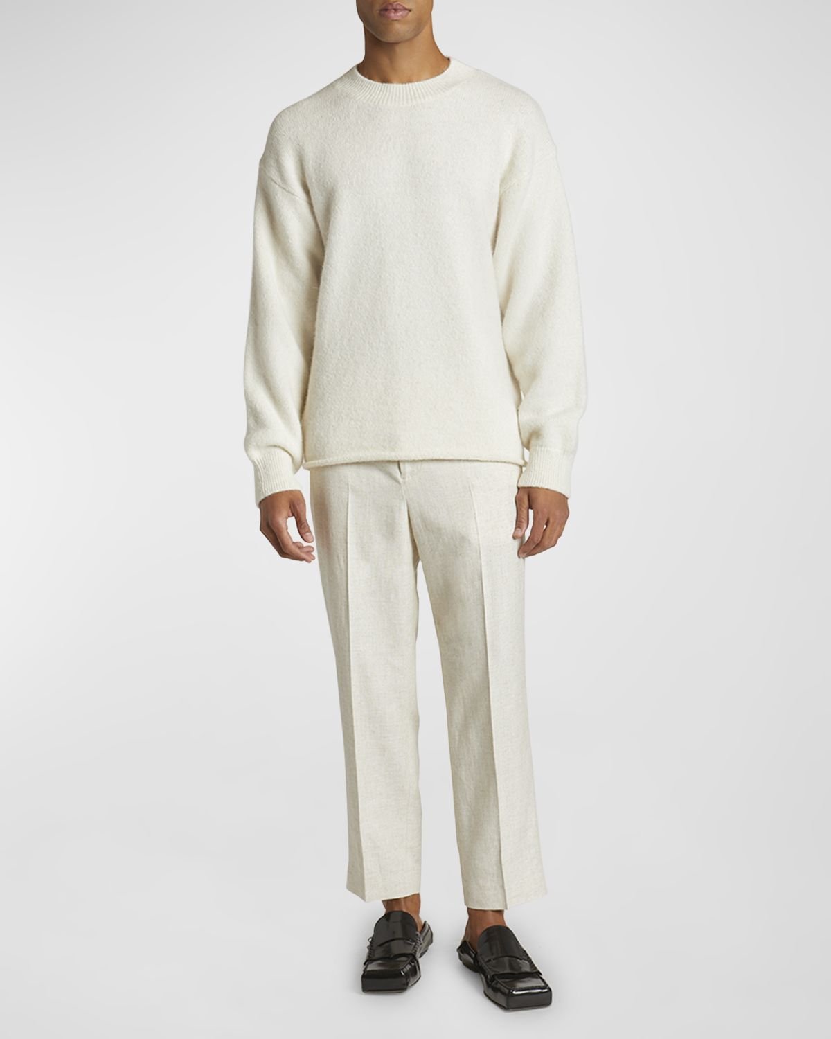 Jacquemus Men 's Brushed Logo Sweater