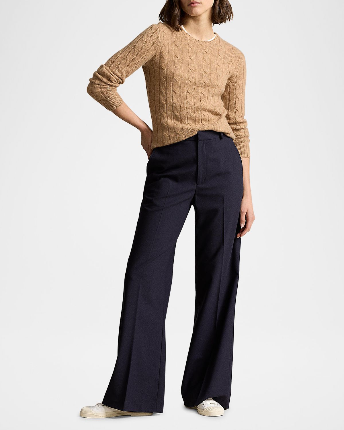 Polo Ralph Lauren Julianna Cable-Knit Cashmere Sweater