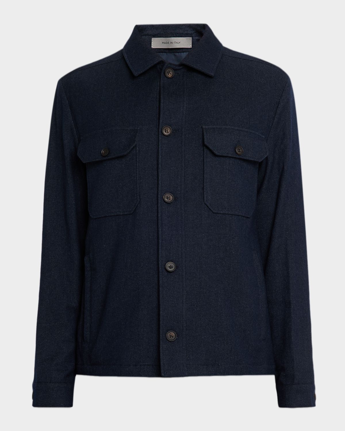 Corneliani Men 's Wool Shirt Jacket