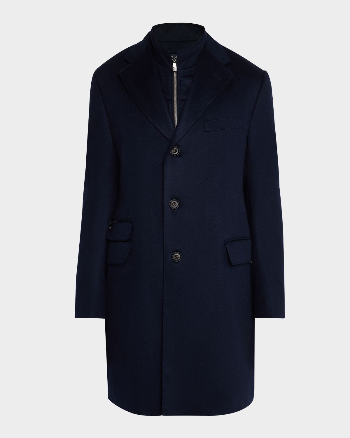 Corneliani Men 's Wool ID Topcoat