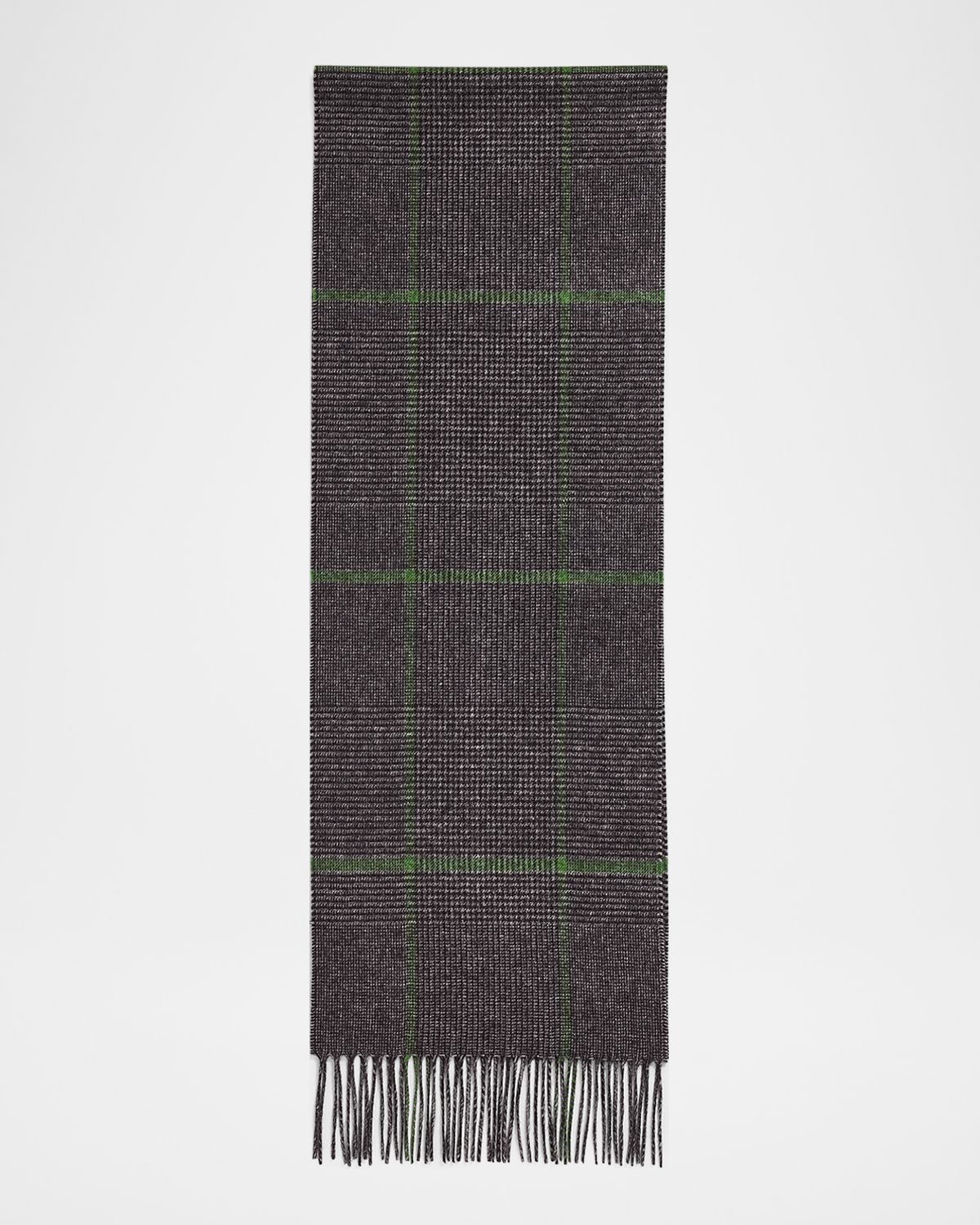 PIACENZA Men 's Silk Cashmere Glen Plaid Scarf | Thumbnail 6