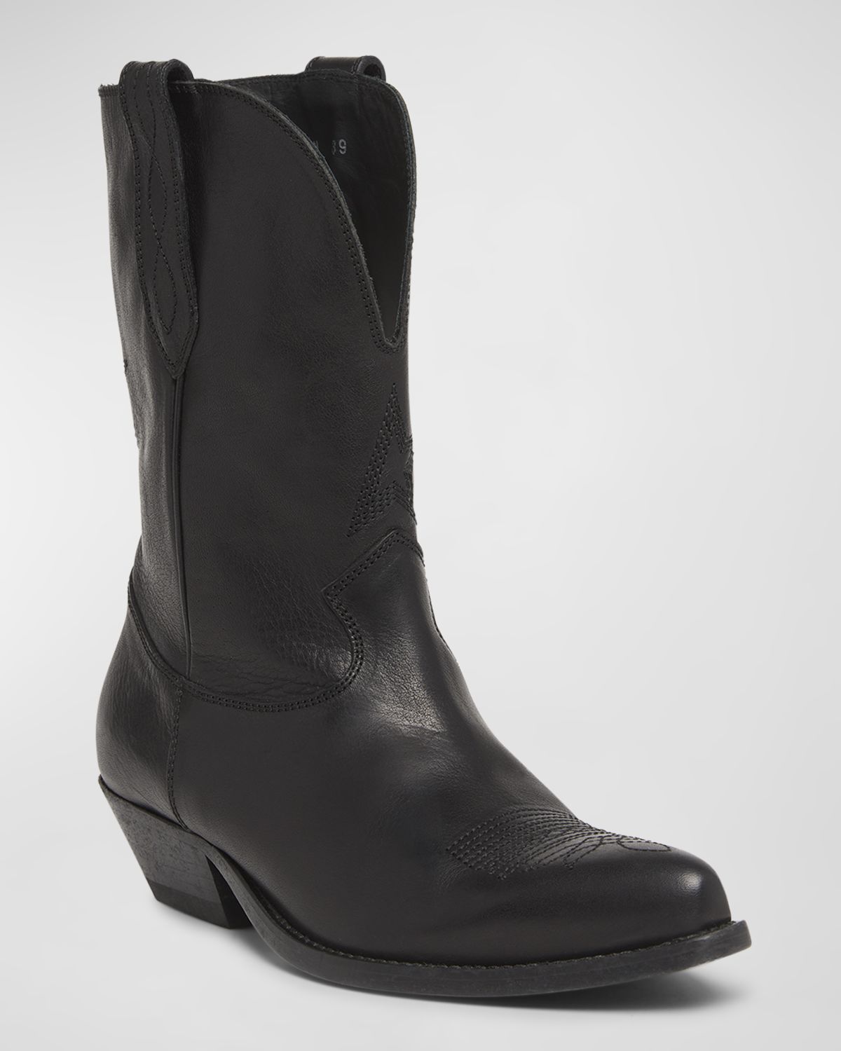 Golden Goose Wish Star Leather Cowboy Boots