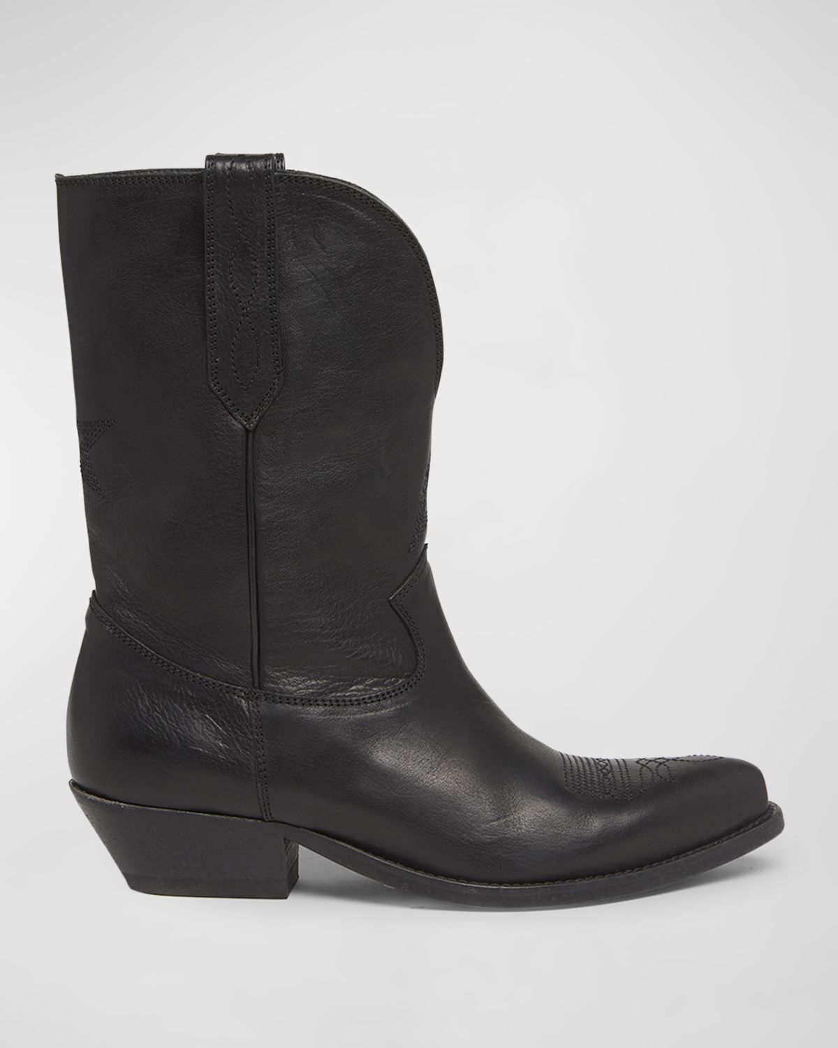 Golden Goose Wish Star Leather Cowboy Boots
