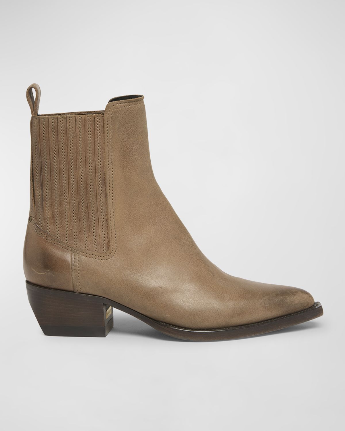 Golden Goose Debbie Pointed Leather Ankle Boots