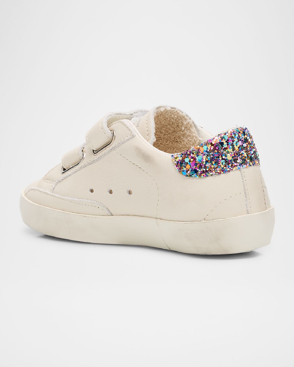 Golden Goose Girl 's Old School Glitter Dual-Grip Sneakers, Baby/Toddler