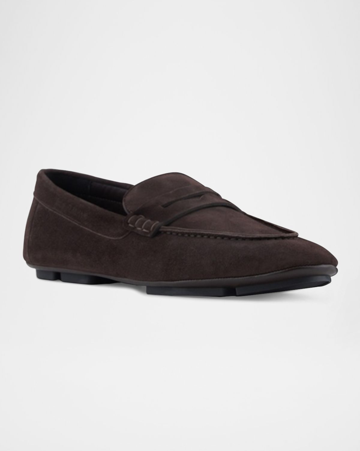 Giorgio Armani Men 's Suede Driver Penny Loafers