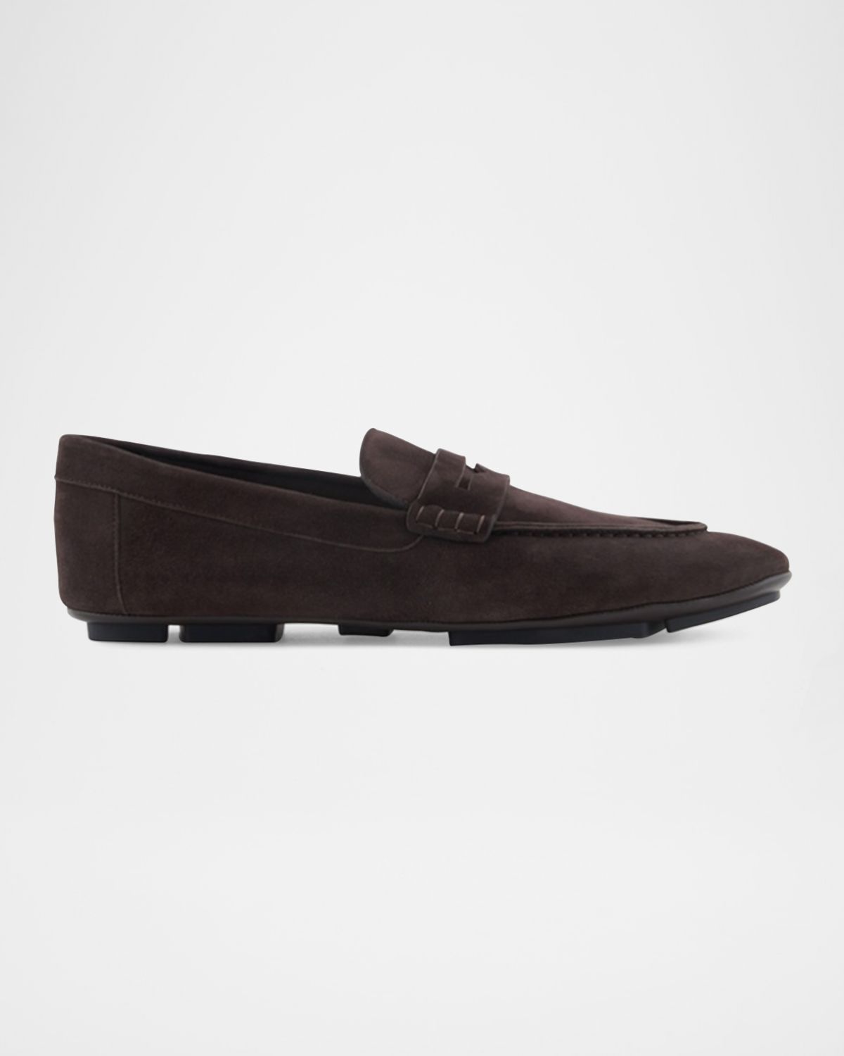 Giorgio Armani Men 's Suede Driver Penny Loafers