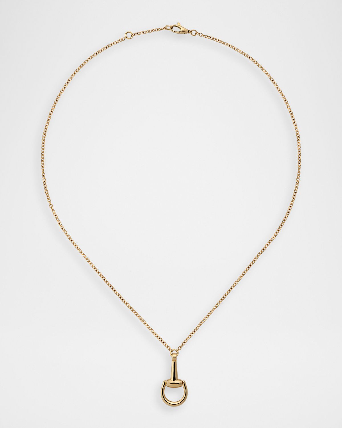 Gucci 18K Yellow Gold Horsebit Necklace