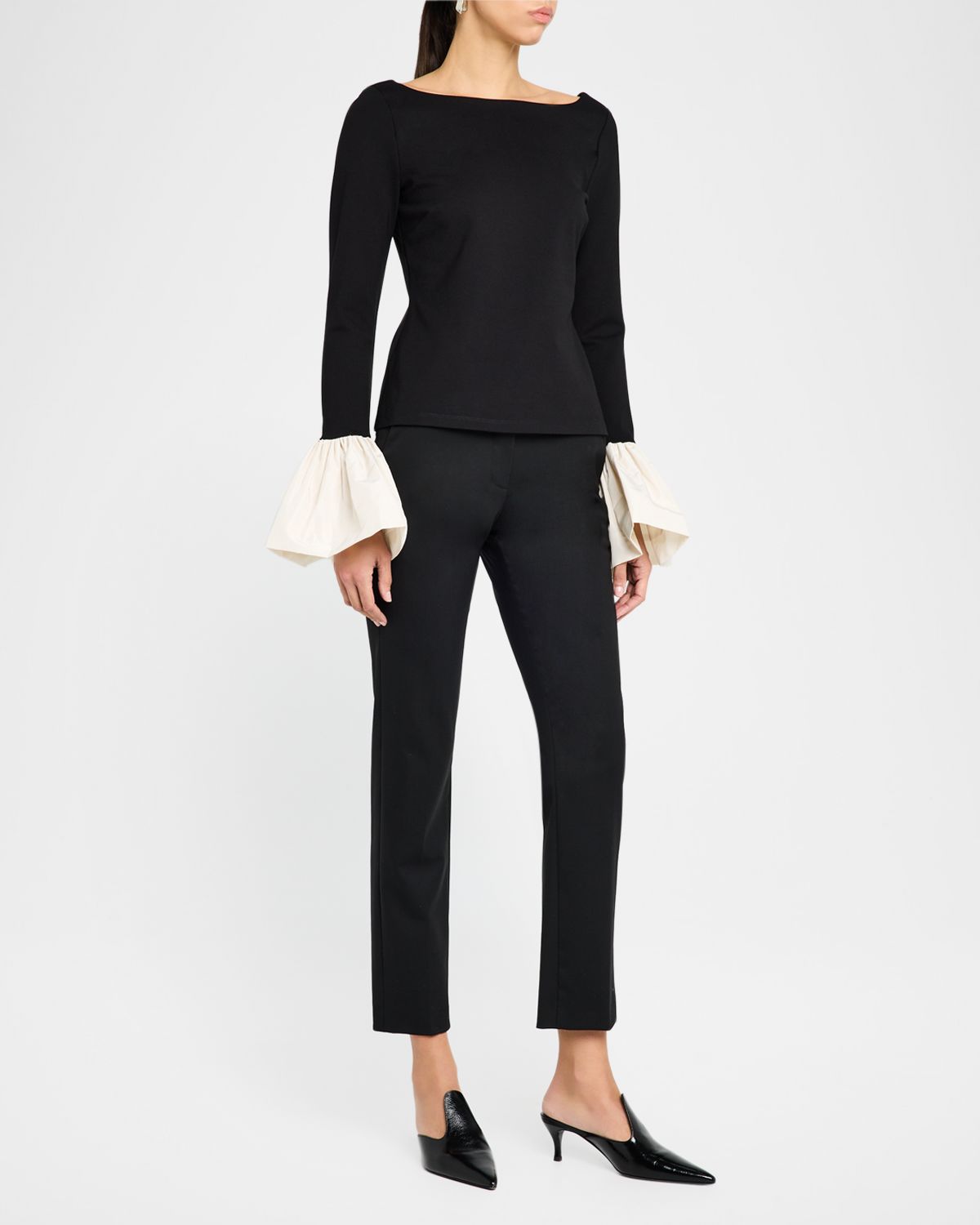 STAUD Paige Voluminous Cuff Top