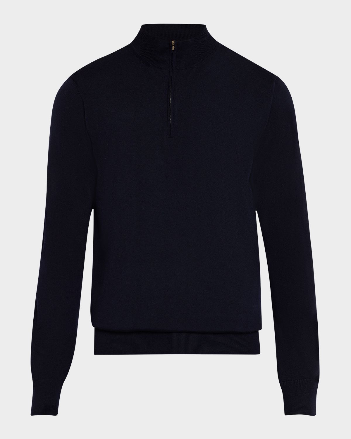 Eton Men 's Fine Knit Quarter-Zip Sweater