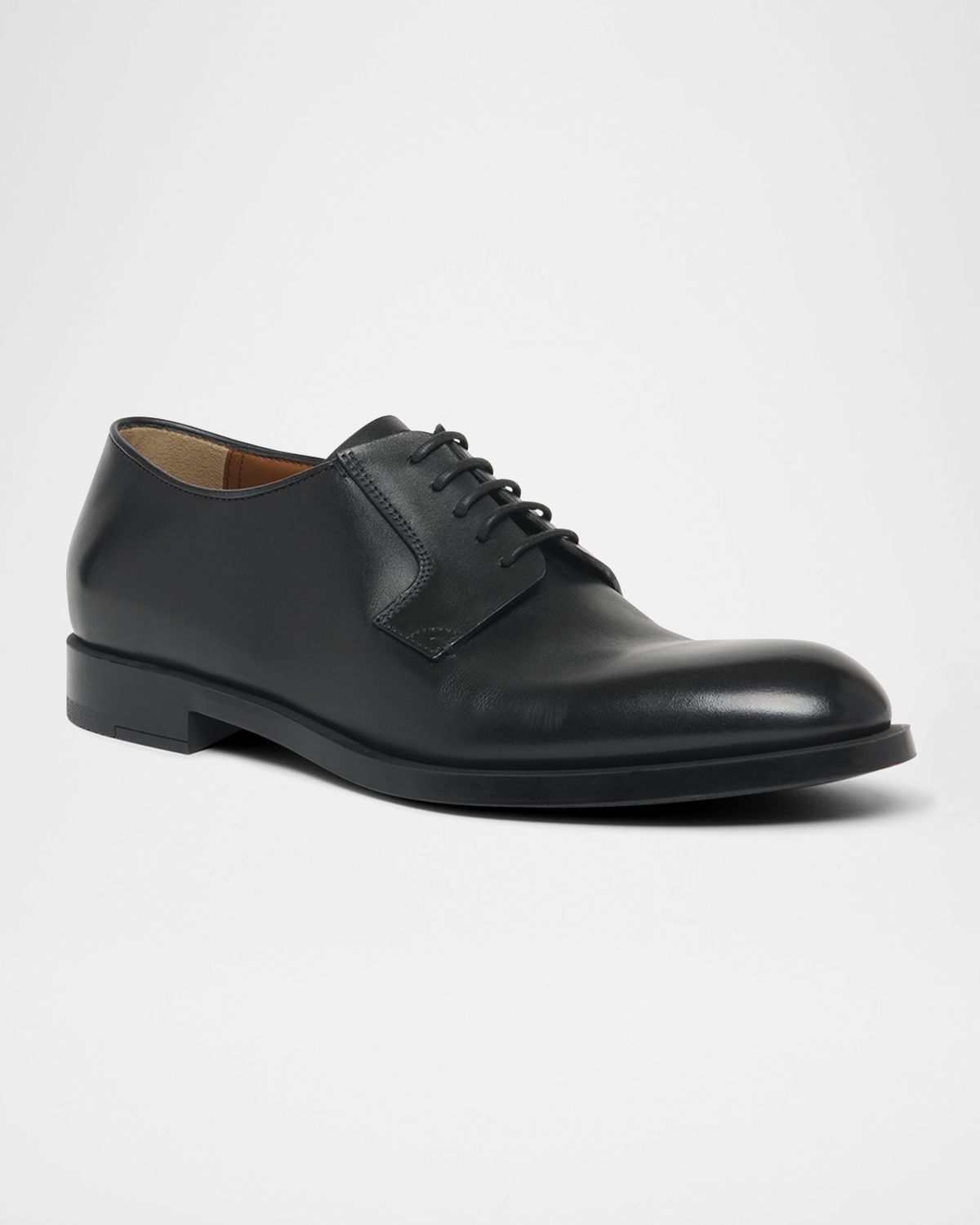 ZEGNA Men 's Leather Lace-Up Derby Loafers