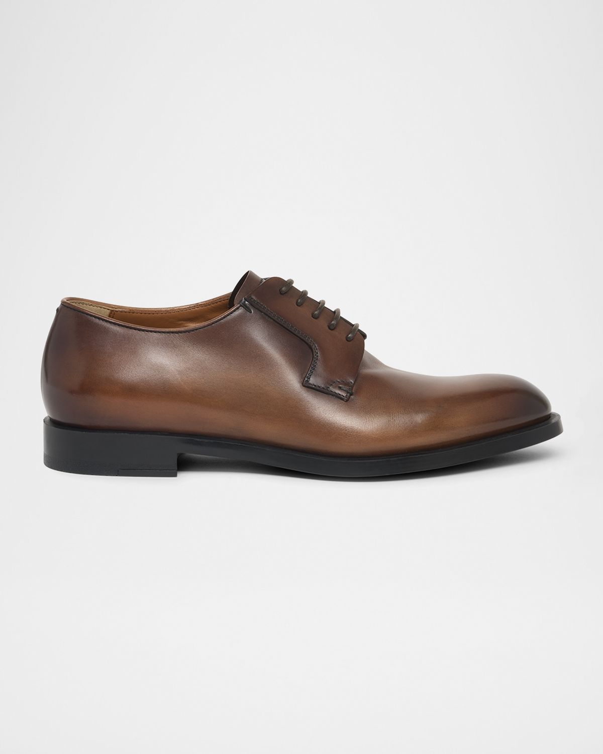 ZEGNA Men 's Leather Lace-Up Derby Loafers