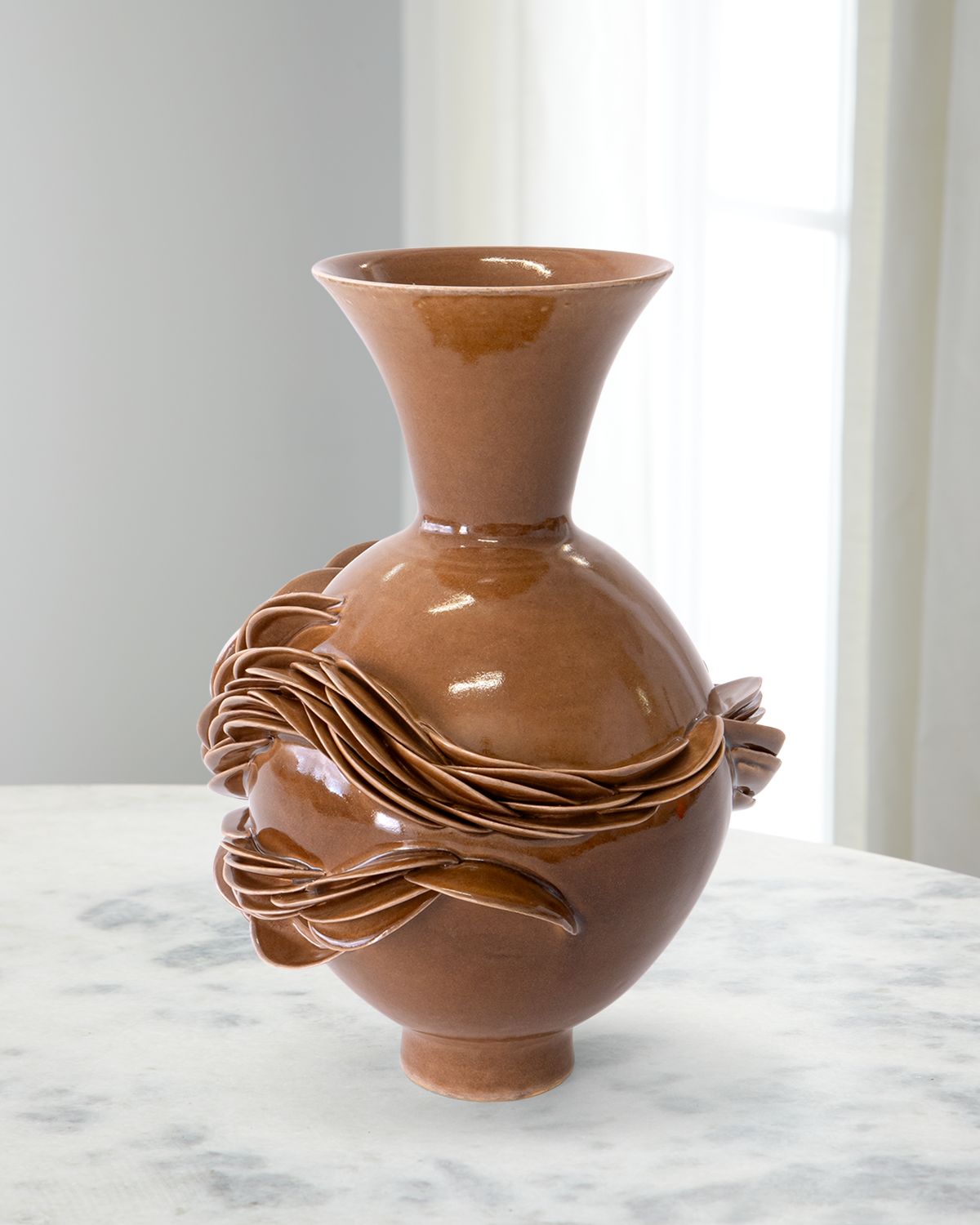 LORENE CAVAGNA CERAMIQUE Topiaire Stoneware Vase, 13"