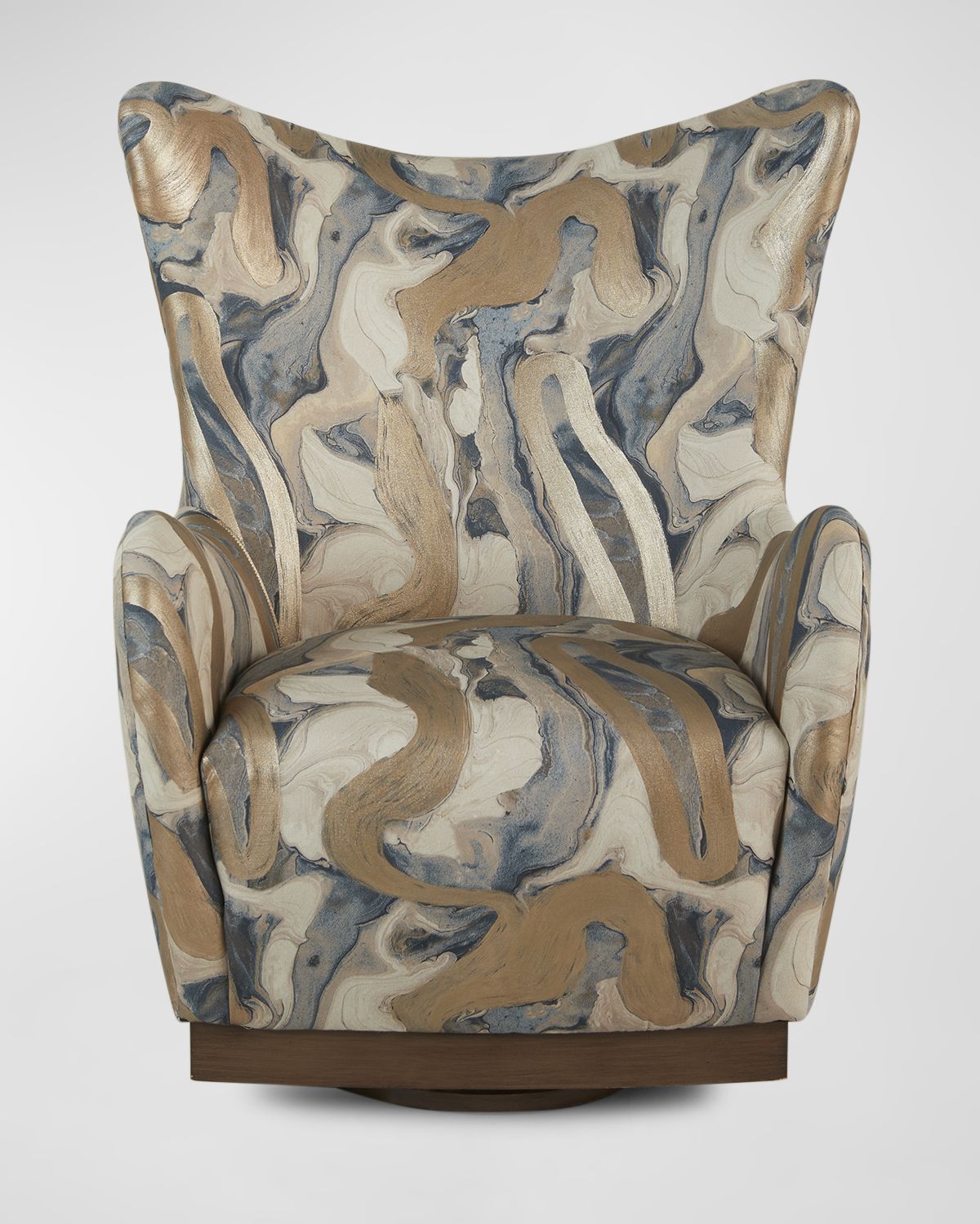 Massoud Noor Swivel Wing Chair