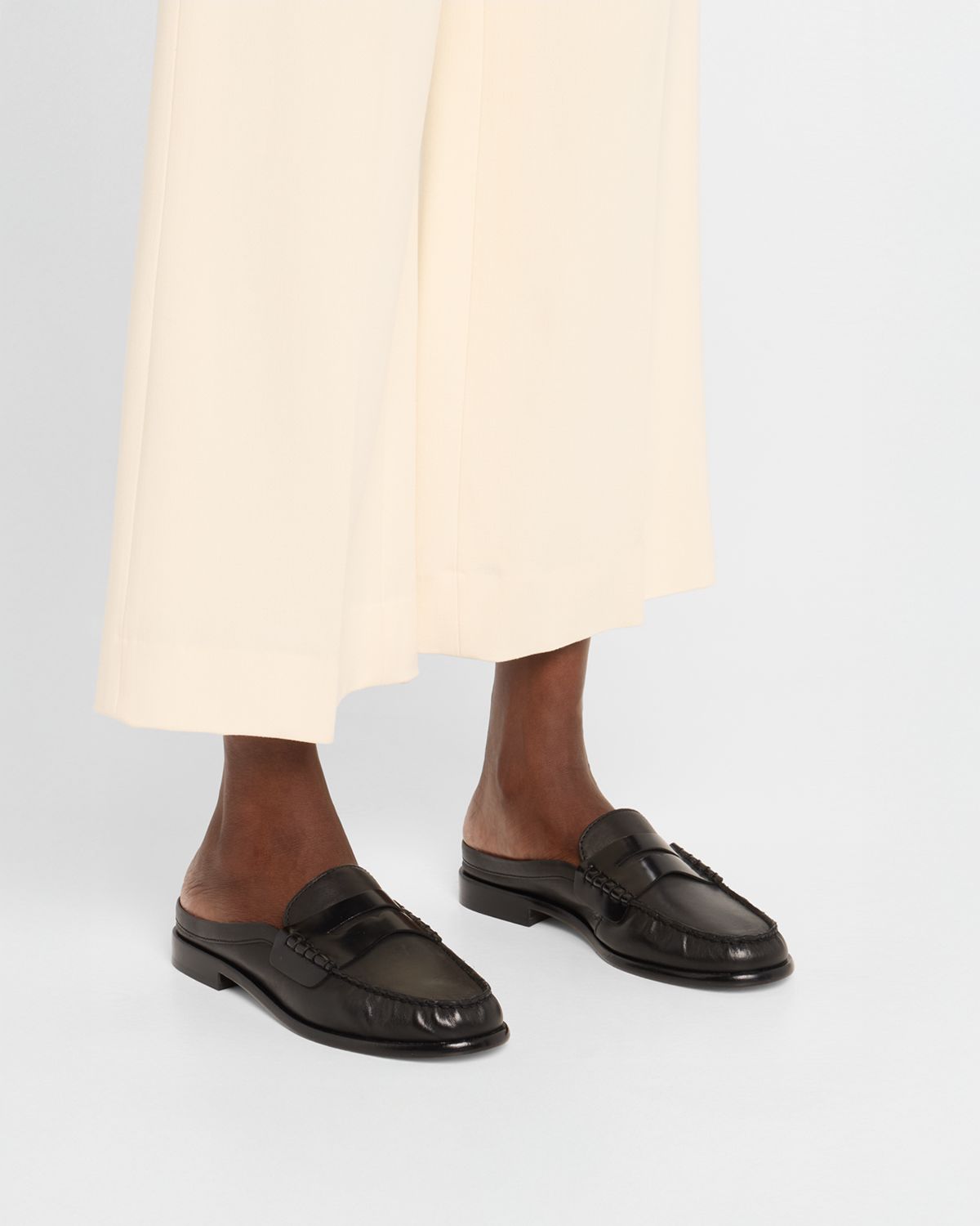 Rag & Bone Carter Leather Penny Loafer Mules