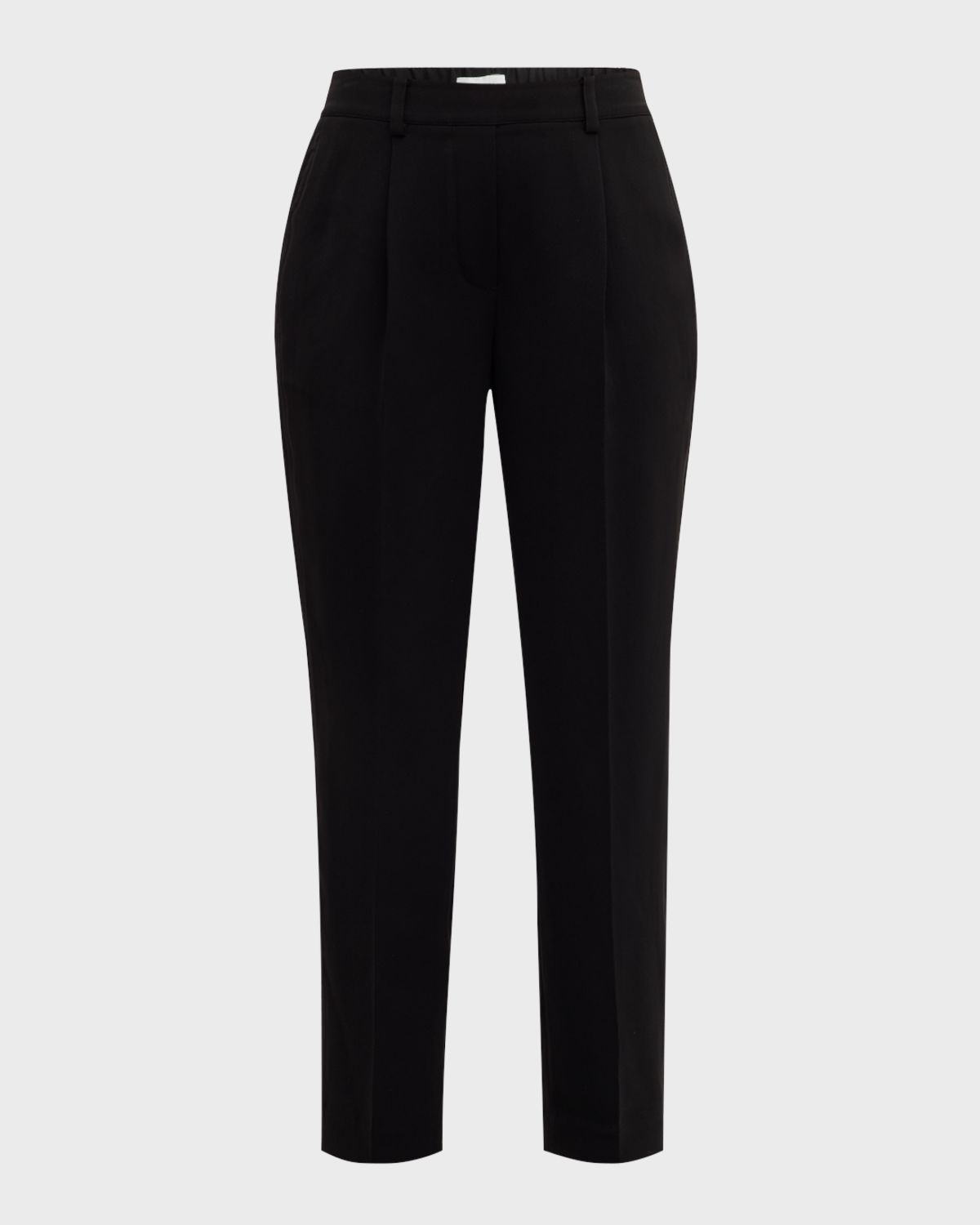 Elie Tahari The Willow Pleated Straight-Leg Ankle Pants