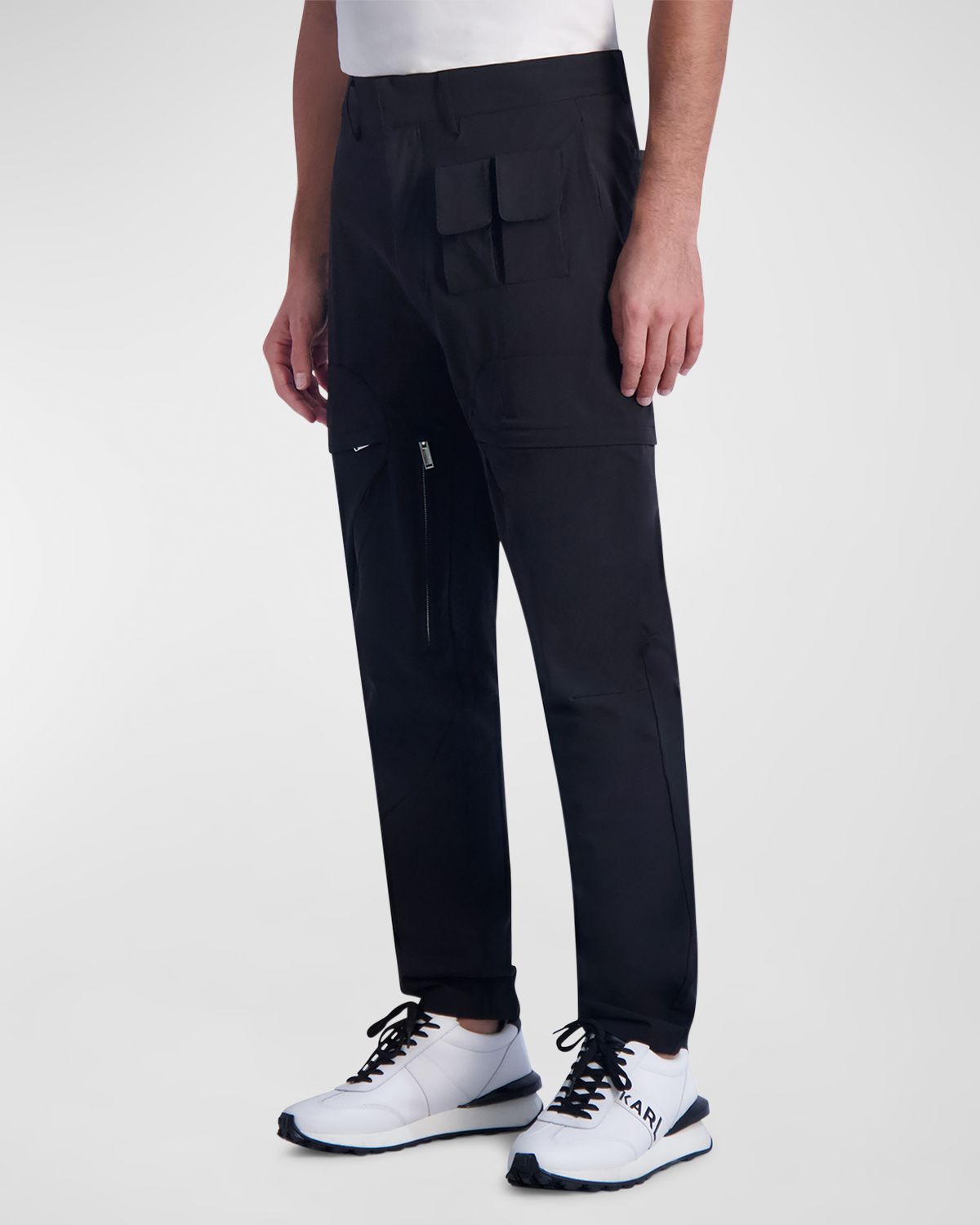 Karl Lagerfeld Paris Men 's Stretch Nylon Cargo Pants