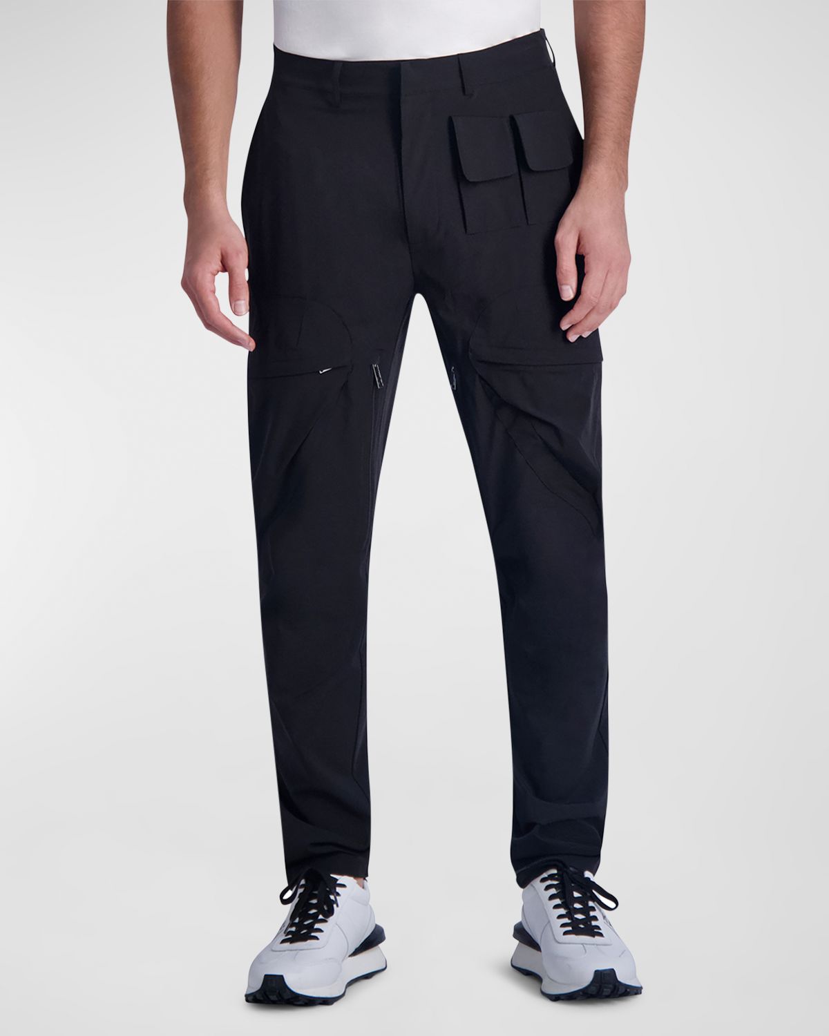 Karl Lagerfeld Paris Men 's Stretch Nylon Cargo Pants