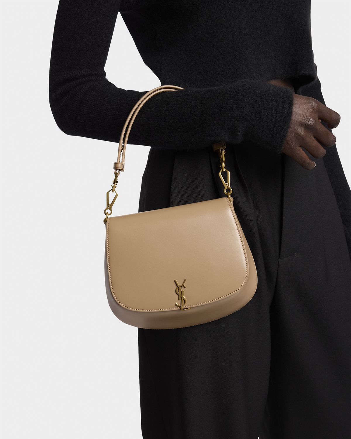 Saint Laurent Voltaire Shoulder Bag in Smooth Leather