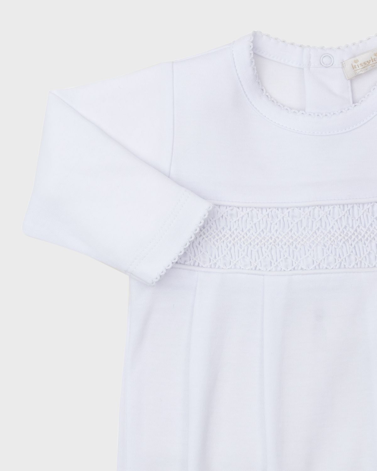 Kissy Kissy Kid 's Charmed Hand Smocked Footie, Size Premie-6M