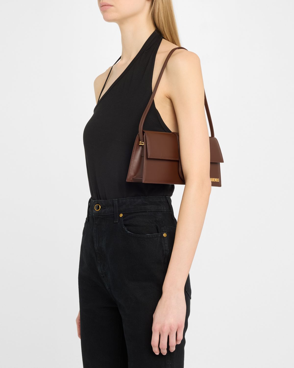 Jacquemus Le Bambino Long Leather Shoulder Bag
