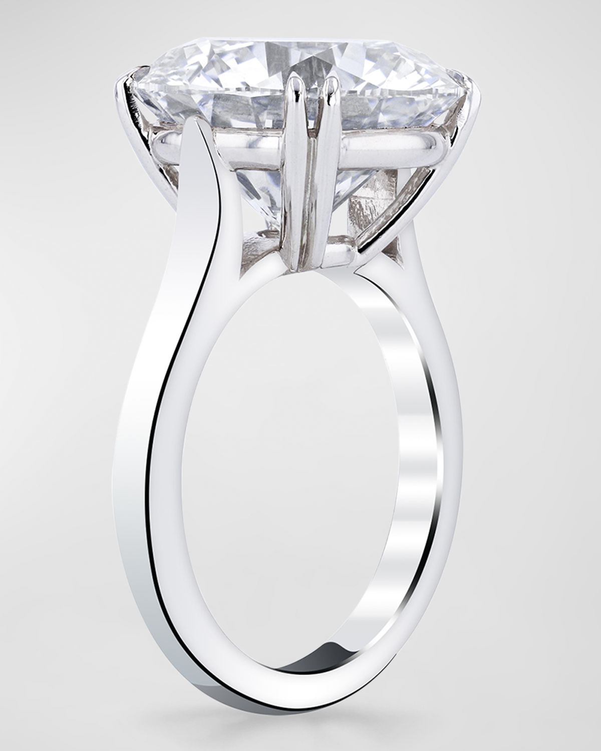 Neiman Marcus Diamonds Platinum Round Solitaire Ring, 10.10tcw (Size 6.5)