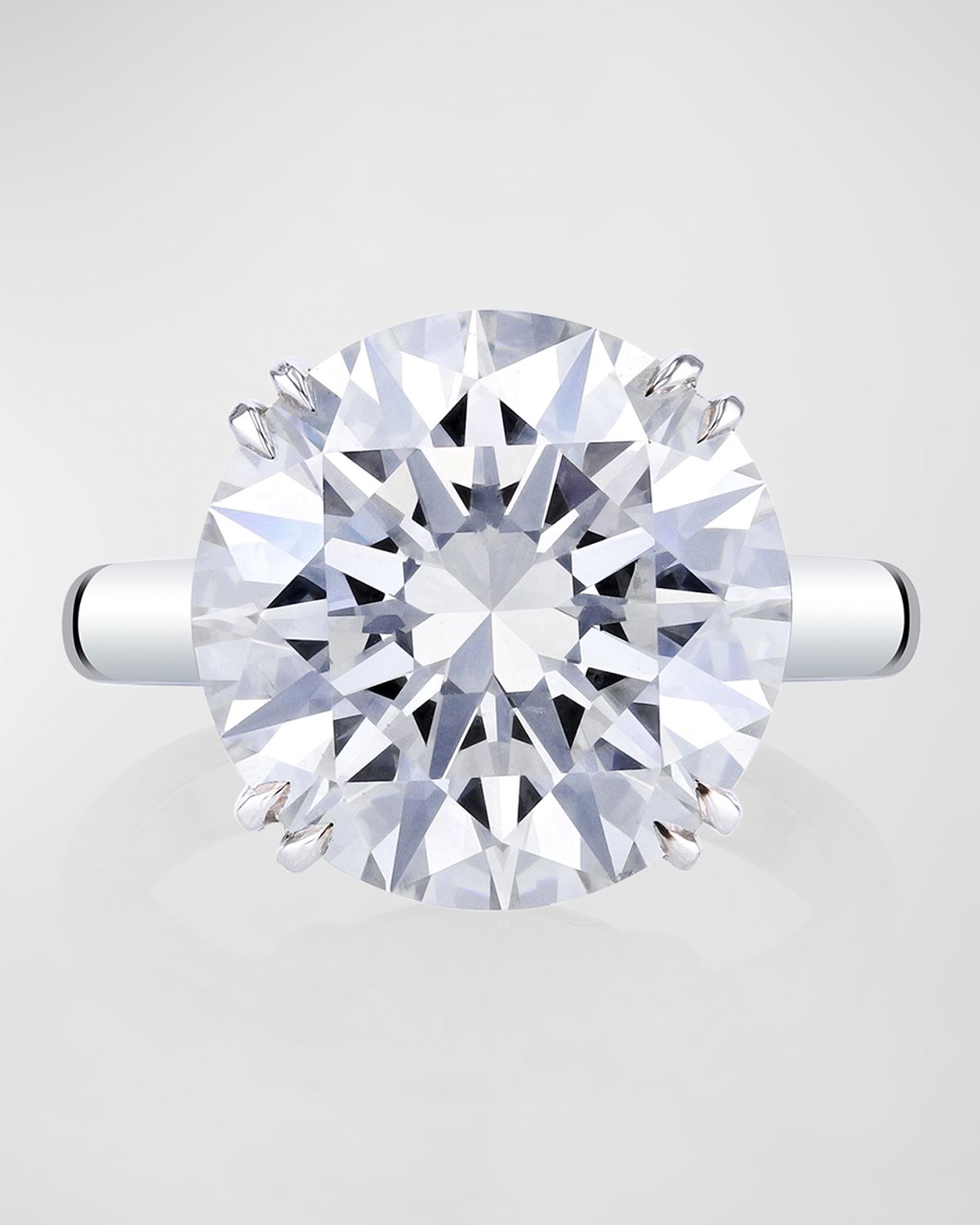 Neiman Marcus Diamonds Platinum Round Solitaire Ring, 10.10tcw (Size 6.5)