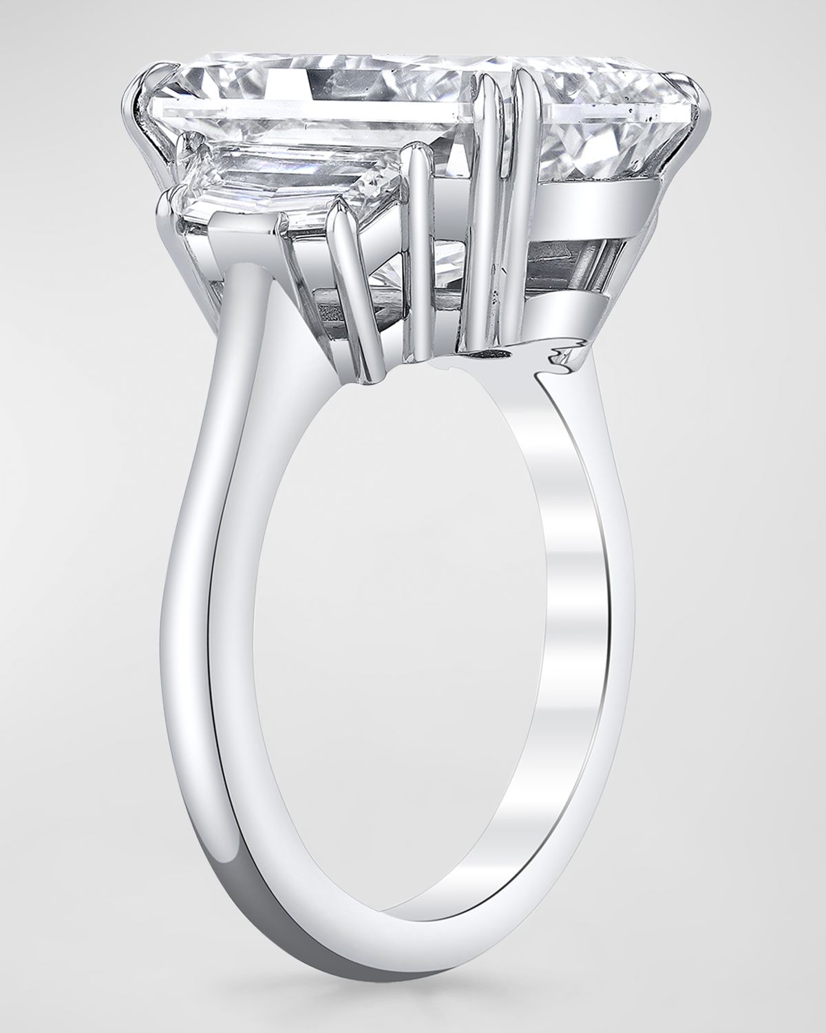 Neiman Marcus Diamonds Platinum Elongated Radiant Cut Diamond Ring, 9.84tcw (Size 6.5)