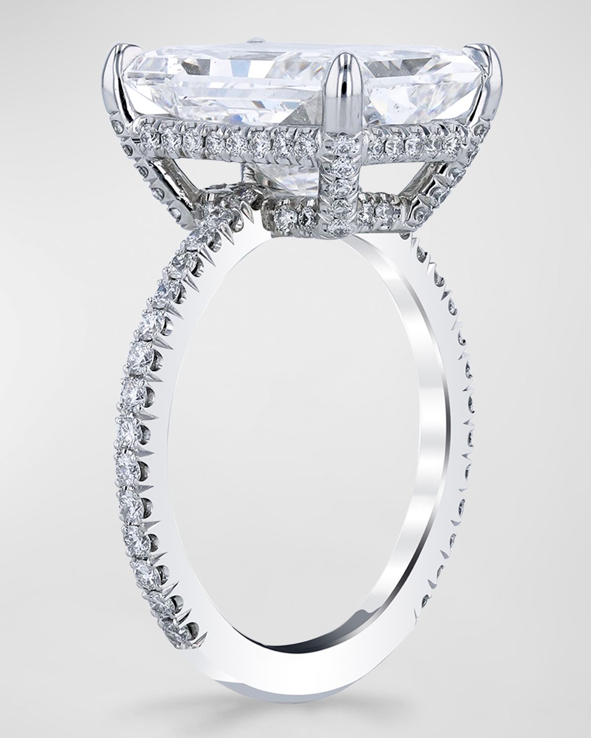 Neiman Marcus Diamonds Platinum Radiant Cut Diamond Ring, 7.52tcw (Size 6.5)