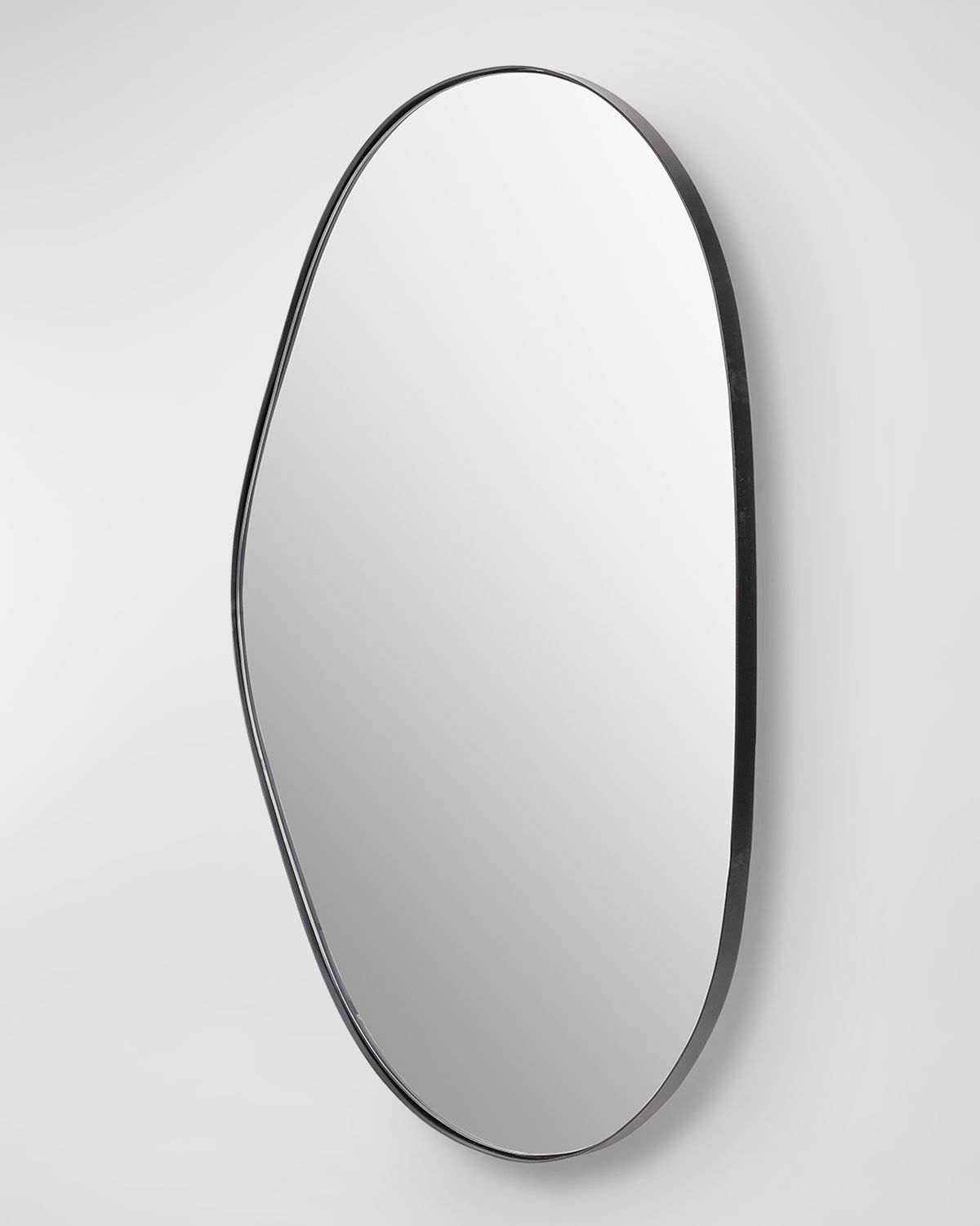 Surya Aamnah 40" Free-Form Wall Mirror, Black