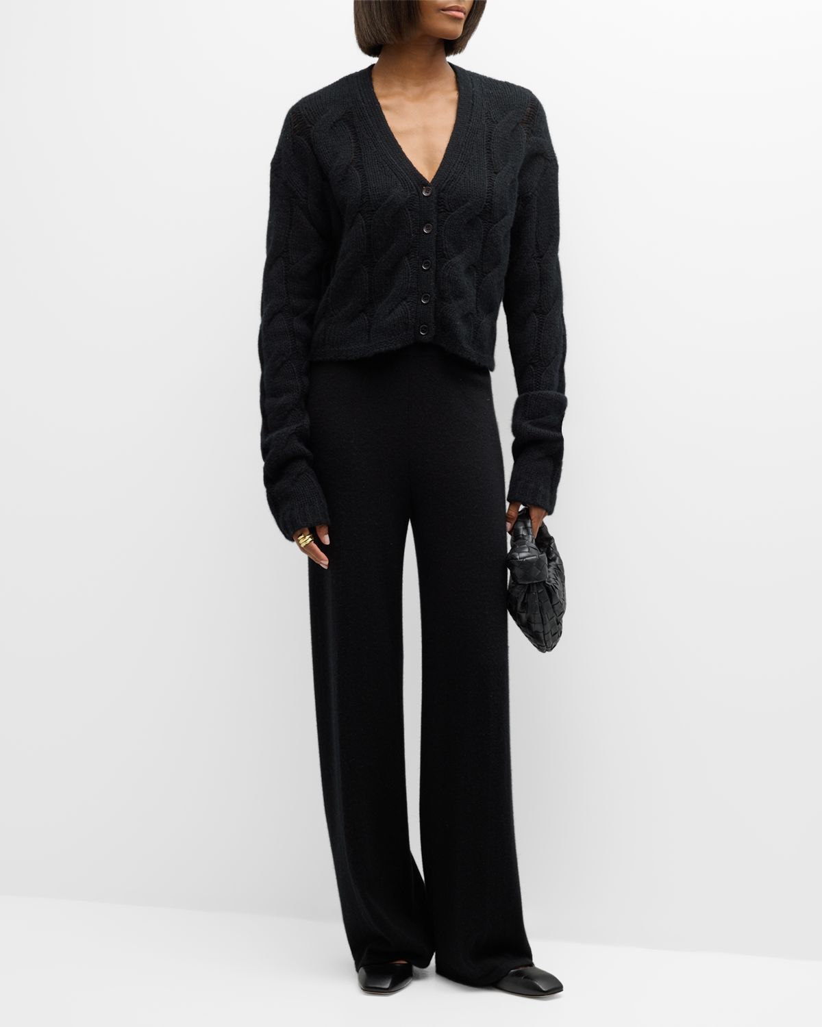 Sablyn Jolie Cashmere Cable-Knit Cardigan