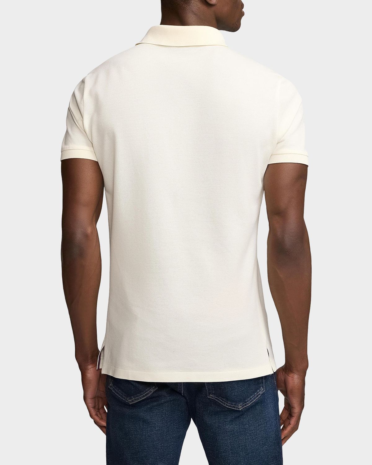 Ralph Lauren Purple Label Men 's RL Pique Polo Shirt | Thumbnail 3